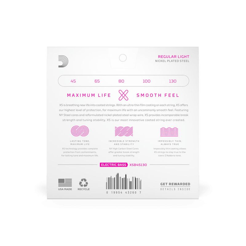 D'Addario XSB Regular Light 5-str. 045 - 130