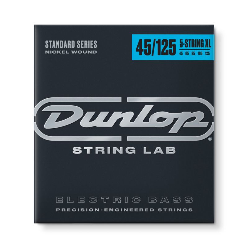 Dunlop Nickel Extra Long Scale Set - 5-String 45-125