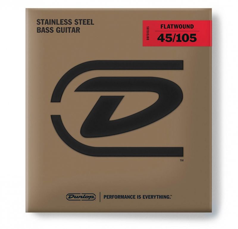 Dunlop Stainless Steel Flatwound 45/105 (Short Scale)