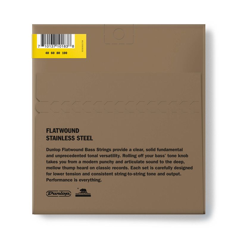 Dunlop Stainless Steel Flatwound 40/100 (Short Scale)