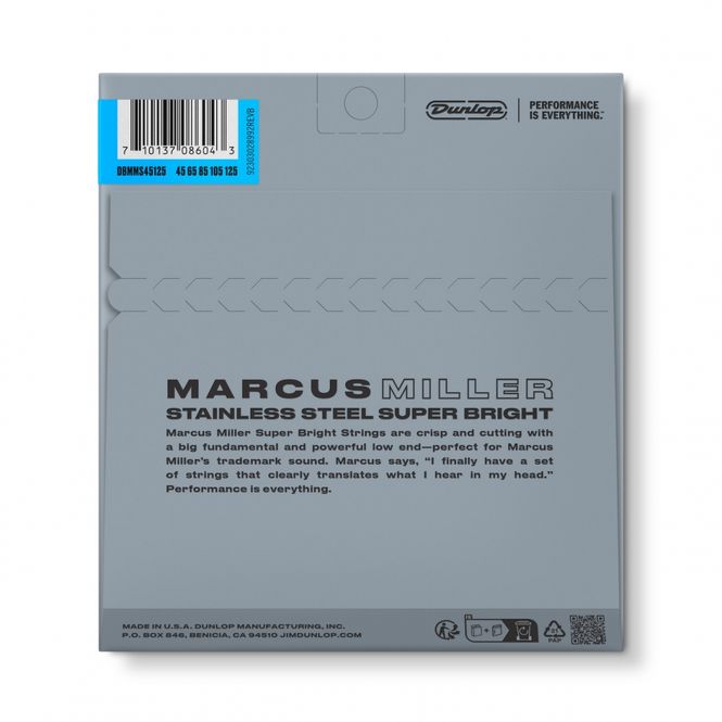 Hovedbilde Dunlop Marcus Miller Super Bright 45-125