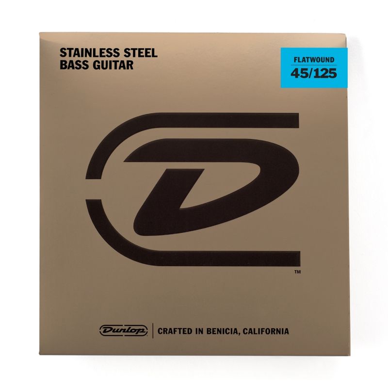 Dunlop Stainless Steel Flatwound 45/125 (5-strengs)